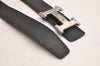 Authentic HERMES Constance Leather Belt Size 75cm 29.5" Black Brown 4617J