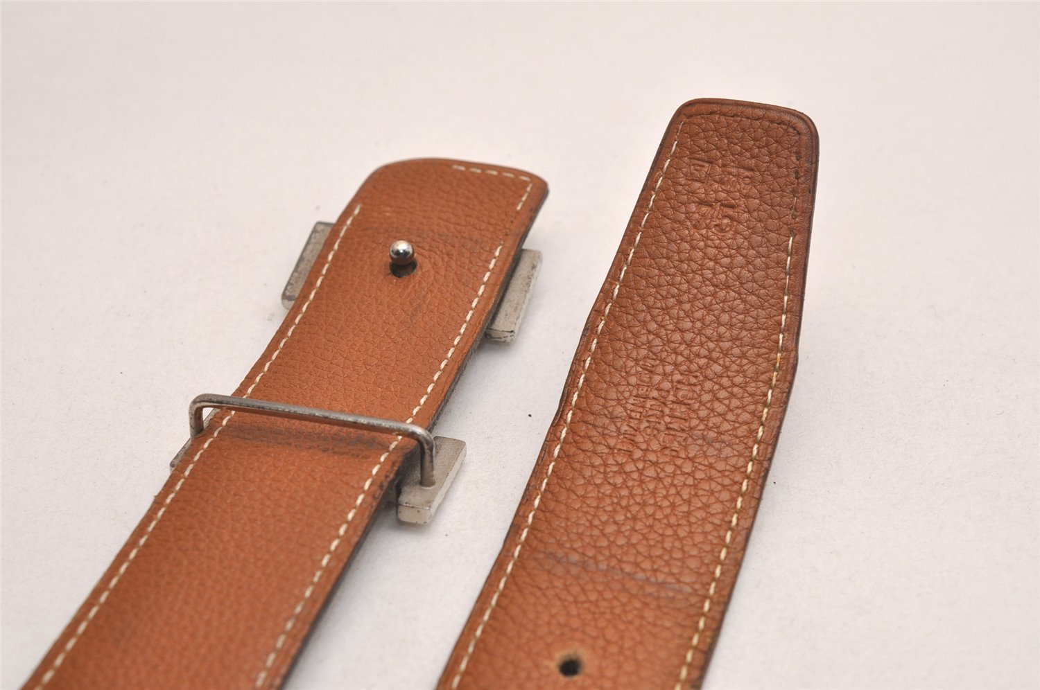 Authentic HERMES Constance Leather Belt Size 75cm 29.5