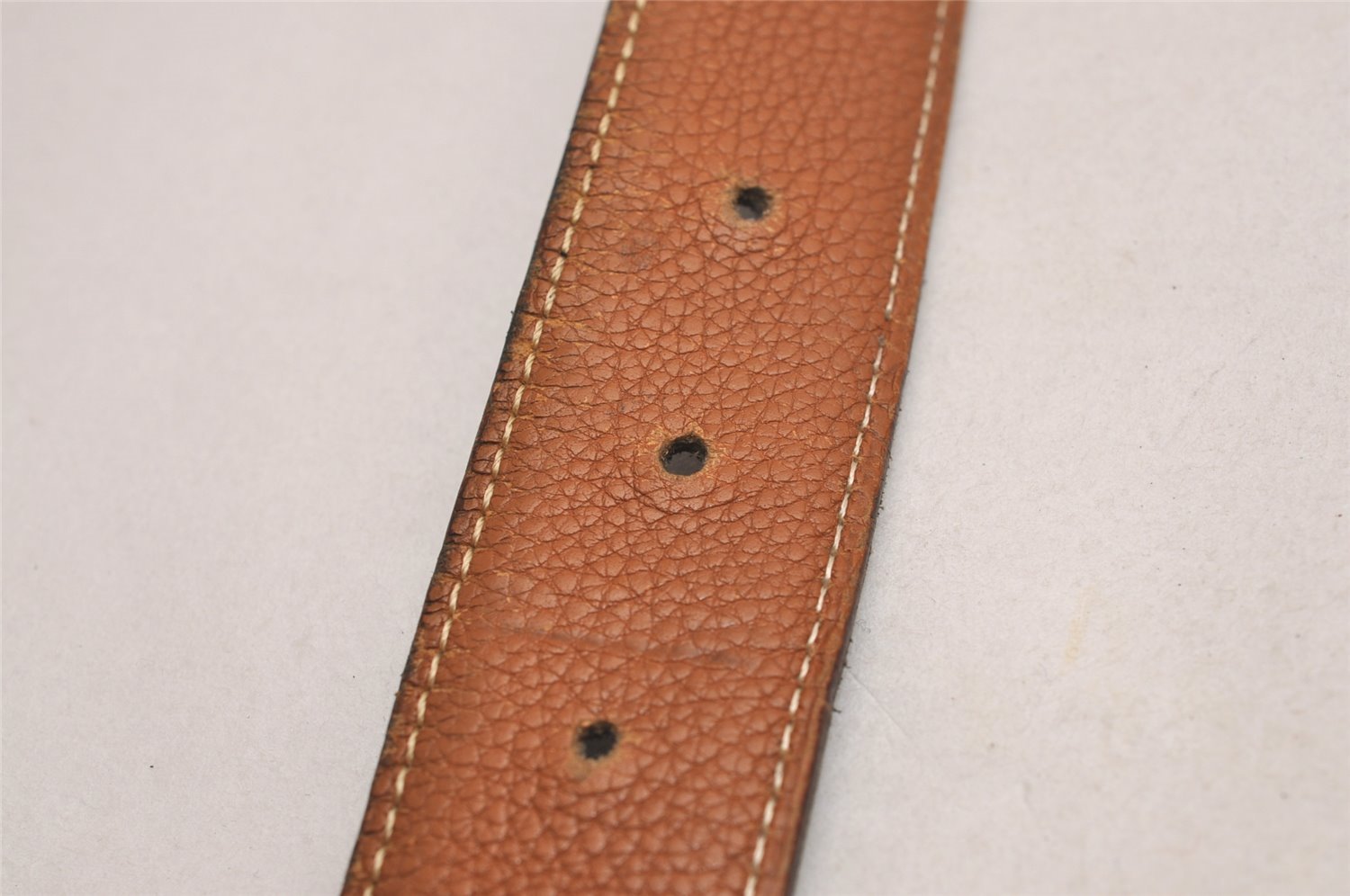 Authentic HERMES Constance Leather Belt Size 75cm 29.5