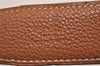 Authentic HERMES Constance Leather Belt Size 75cm 29.5" Black Brown 4617J