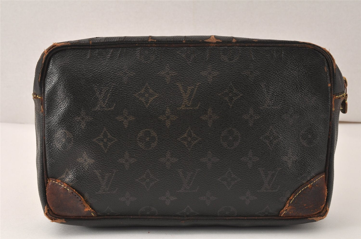 Authentic Louis Vuitton Monogram Compiegne 28 Clutch Hand Bag M51845 Junk 4617K