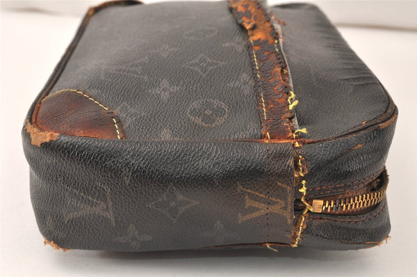 Authentic Louis Vuitton Monogram Compiegne 28 Clutch Hand Bag M51845 Junk 4617K