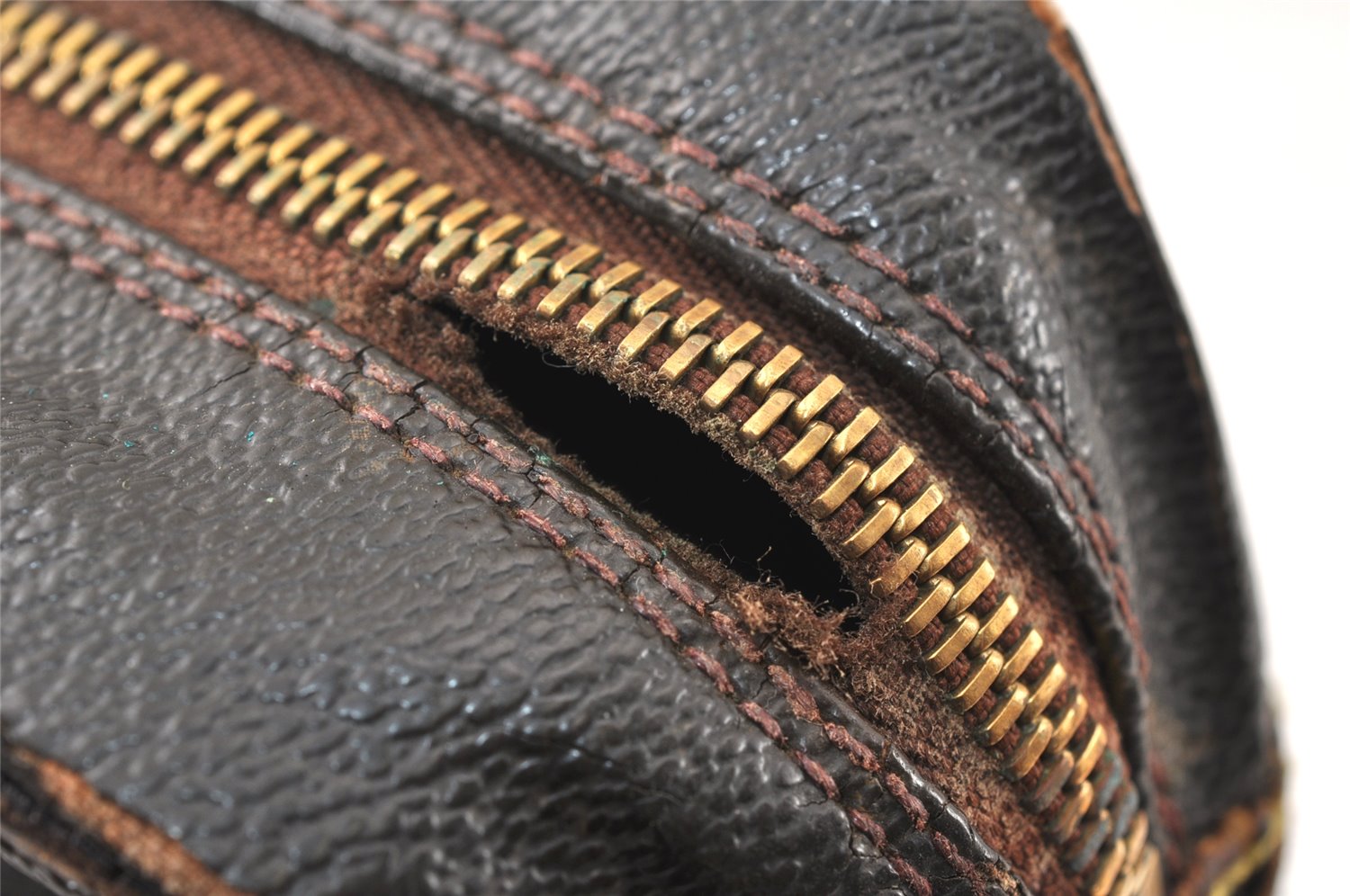 Authentic Louis Vuitton Monogram Compiegne 28 Clutch Hand Bag M51845 Junk 4617K