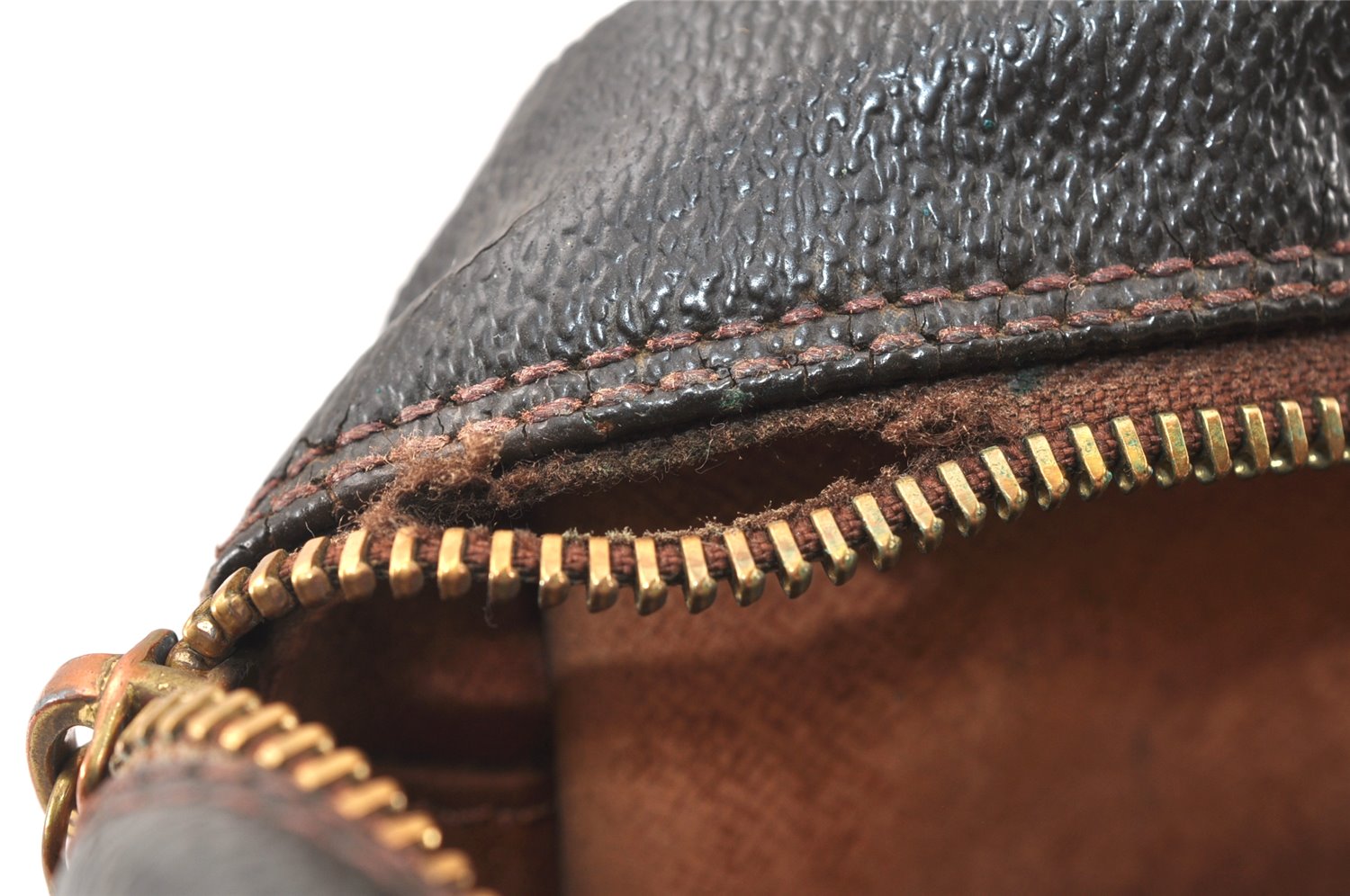 Authentic Louis Vuitton Monogram Compiegne 28 Clutch Hand Bag M51845 Junk 4617K