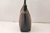 Authentic GUCCI Vintage Shoulder Hand Bag Purse Canvas Leather Brown 4618K