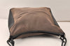 Authentic GUCCI Vintage Shoulder Hand Bag Purse Canvas Leather Brown 4618K