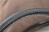Authentic GUCCI Vintage Shoulder Hand Bag Purse Canvas Leather Brown 4618K