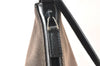 Authentic GUCCI Vintage Shoulder Hand Bag Purse Canvas Leather Brown 4618K