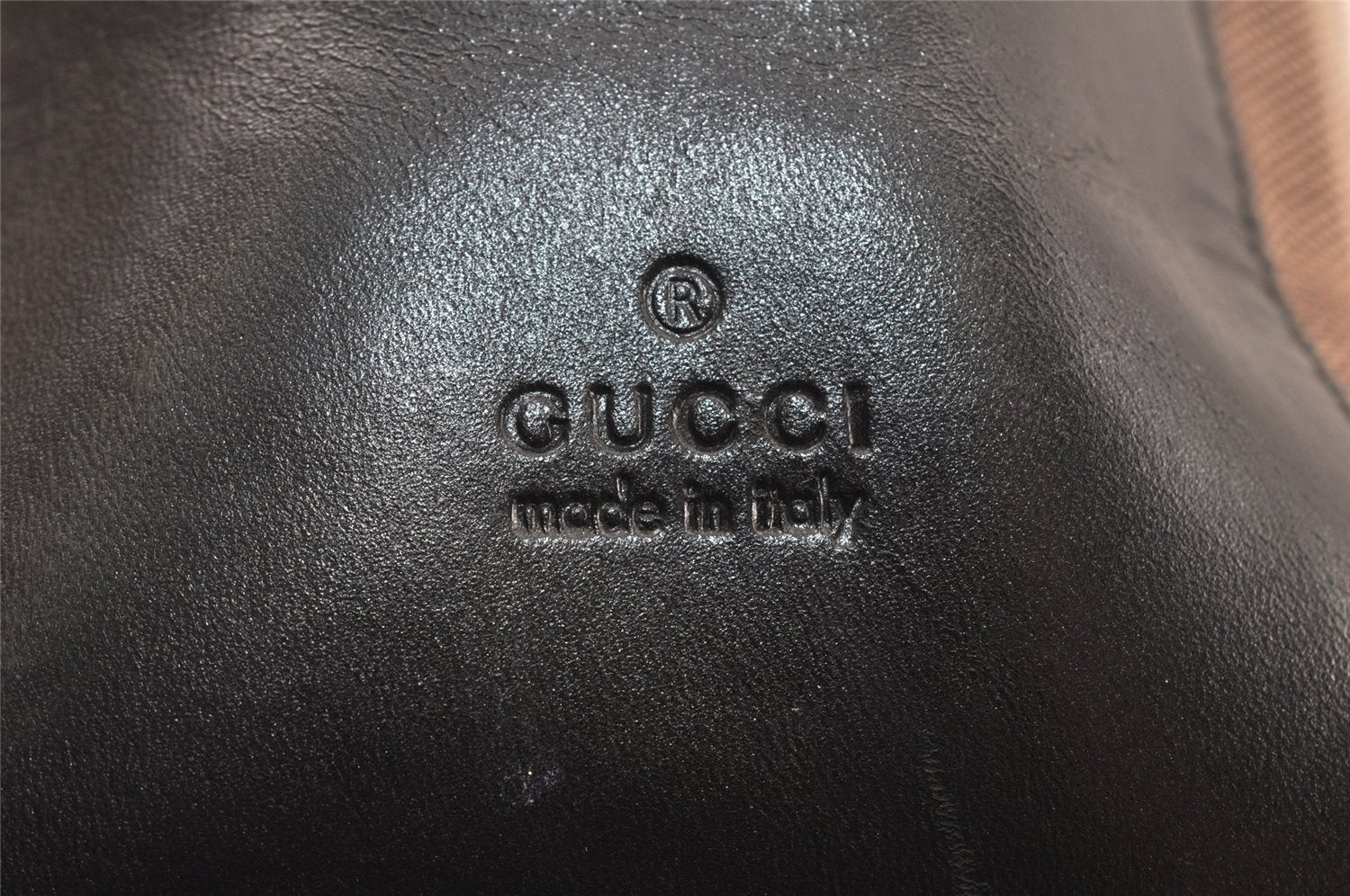 Authentic GUCCI Vintage Shoulder Hand Bag Purse Canvas Leather Brown 4618K