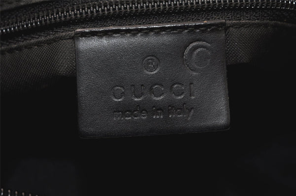 Authentic GUCCI Vintage Shoulder Hand Bag Purse Canvas Leather Brown 4618K