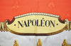 Authentic HERMES Carre 90 Scarf "NAPOLEON" Silk Orange 4619J