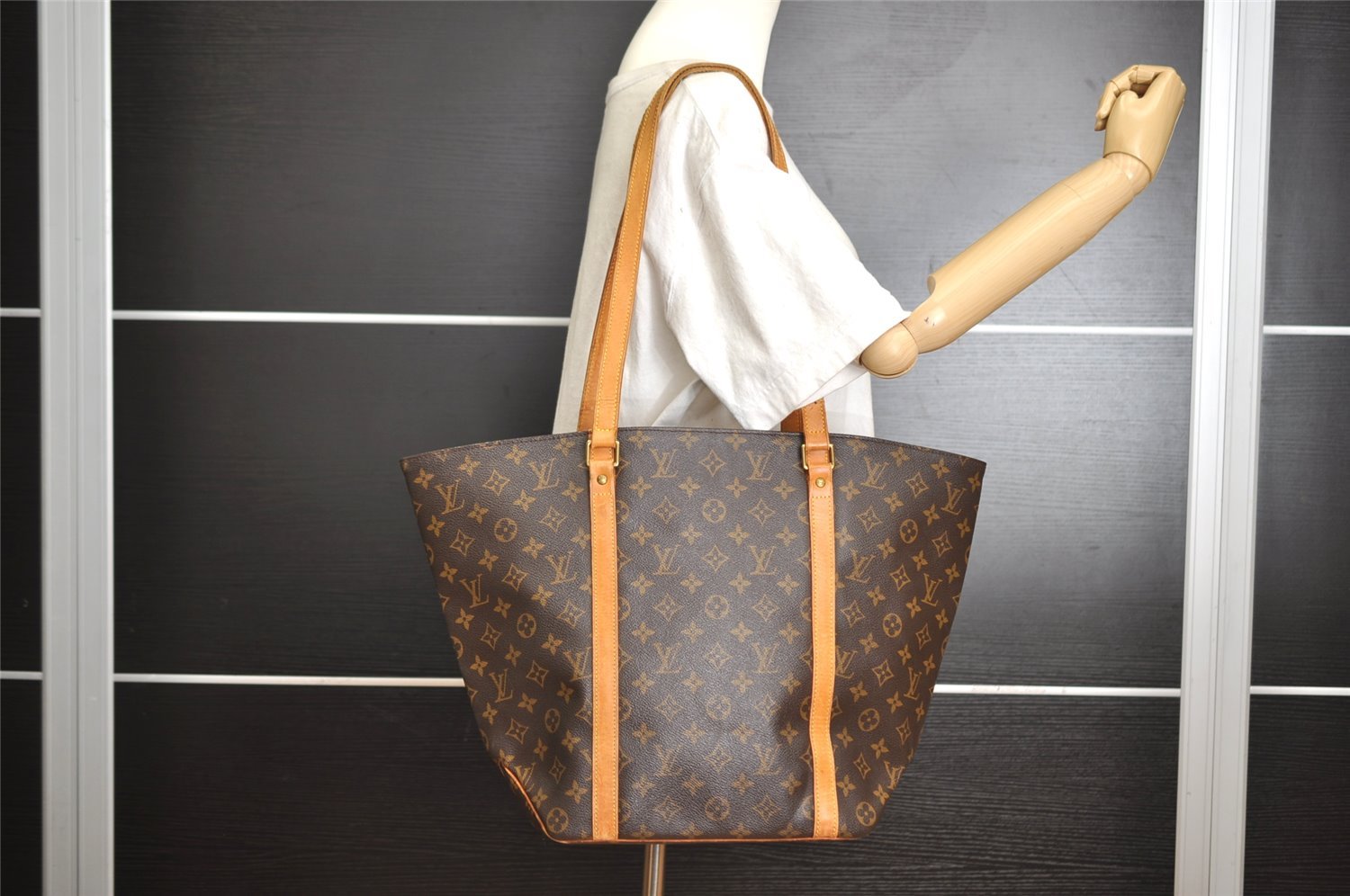 Authentic Louis Vuitton Monogram Sac Shopping PM Tote Bag M51108 LV 4620I