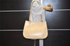 Authentic CELINE Vintage Shoulder Tote Bag Leather Beige 4620J