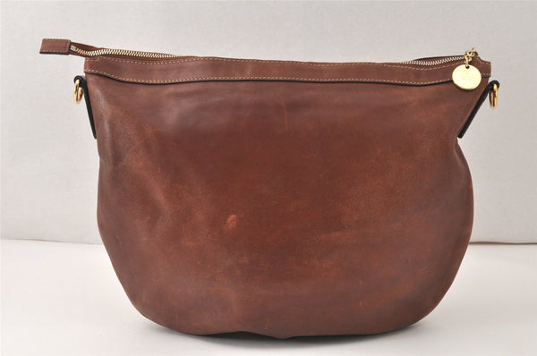 Authentic GUCCI Vintage Shoulder Hand Bag Leather 153032 Brown Junk 4621K