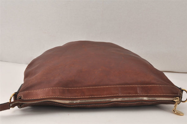 Authentic GUCCI Vintage Shoulder Hand Bag Leather 153032 Brown Junk 4621K
