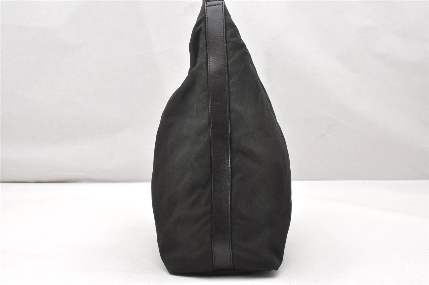 Authentic GUCCI Shoulder Hand Bag Nylon Leather 0011955 Khaki Green Junk 4622K