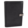Authentic GUCCI Agenda Vintage Notebook Cover Purse Leather Black 4623J