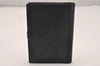 Authentic GUCCI Agenda Vintage Notebook Cover Purse Leather Black 4623J