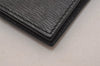 Authentic GUCCI Agenda Vintage Notebook Cover Purse Leather Black 4623J