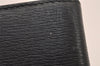 Authentic GUCCI Agenda Vintage Notebook Cover Purse Leather Black 4623J