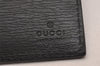 Authentic GUCCI Agenda Vintage Notebook Cover Purse Leather Black 4623J