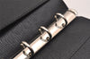 Authentic GUCCI Agenda Vintage Notebook Cover Purse Leather Black 4623J