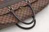 Authentic Louis Vuitton Damier Nolita GM Travel Boston Bag N41451 LV 4624J