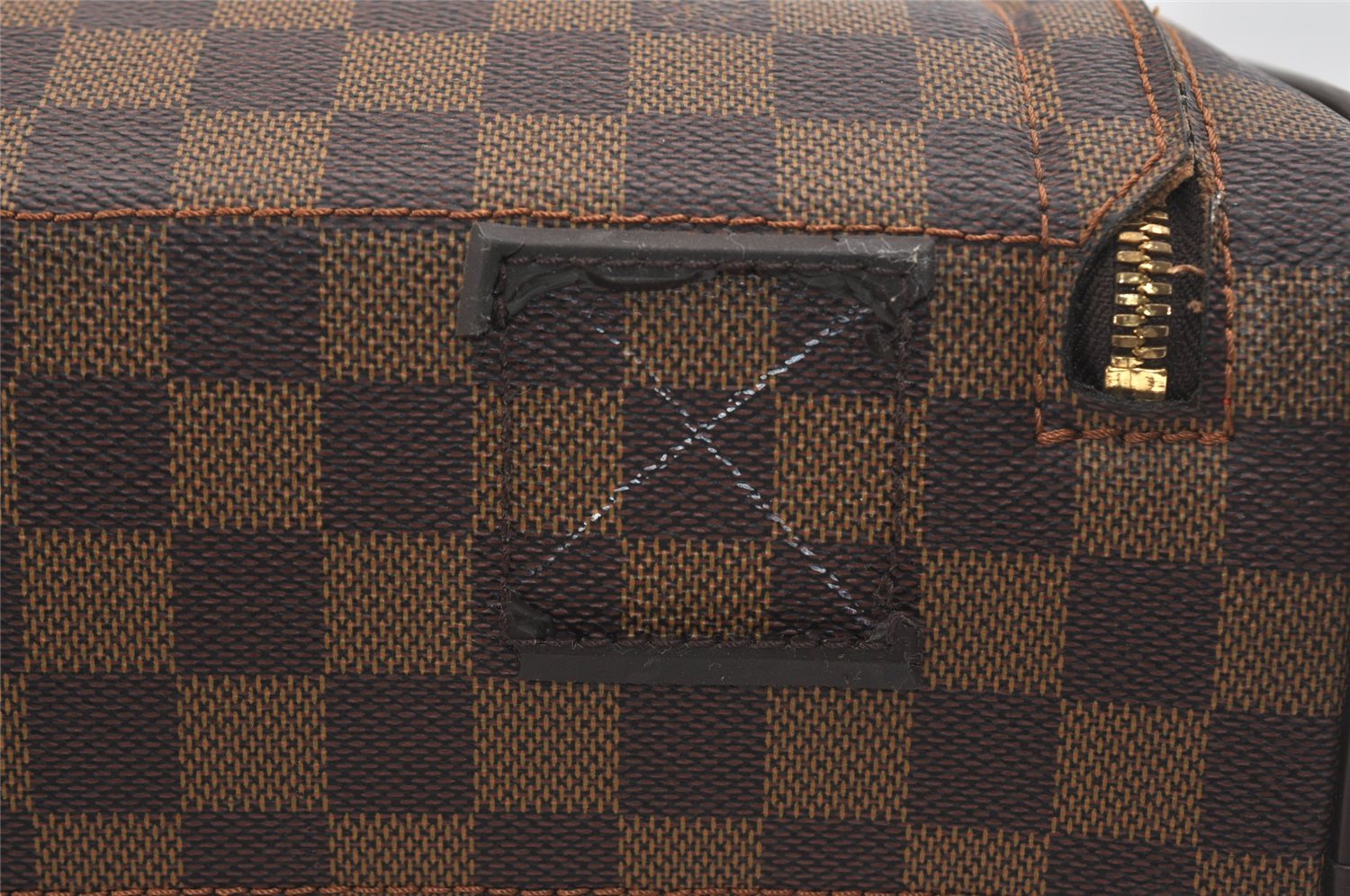 Authentic Louis Vuitton Damier Nolita GM Travel Boston Bag N41451 LV 4624J