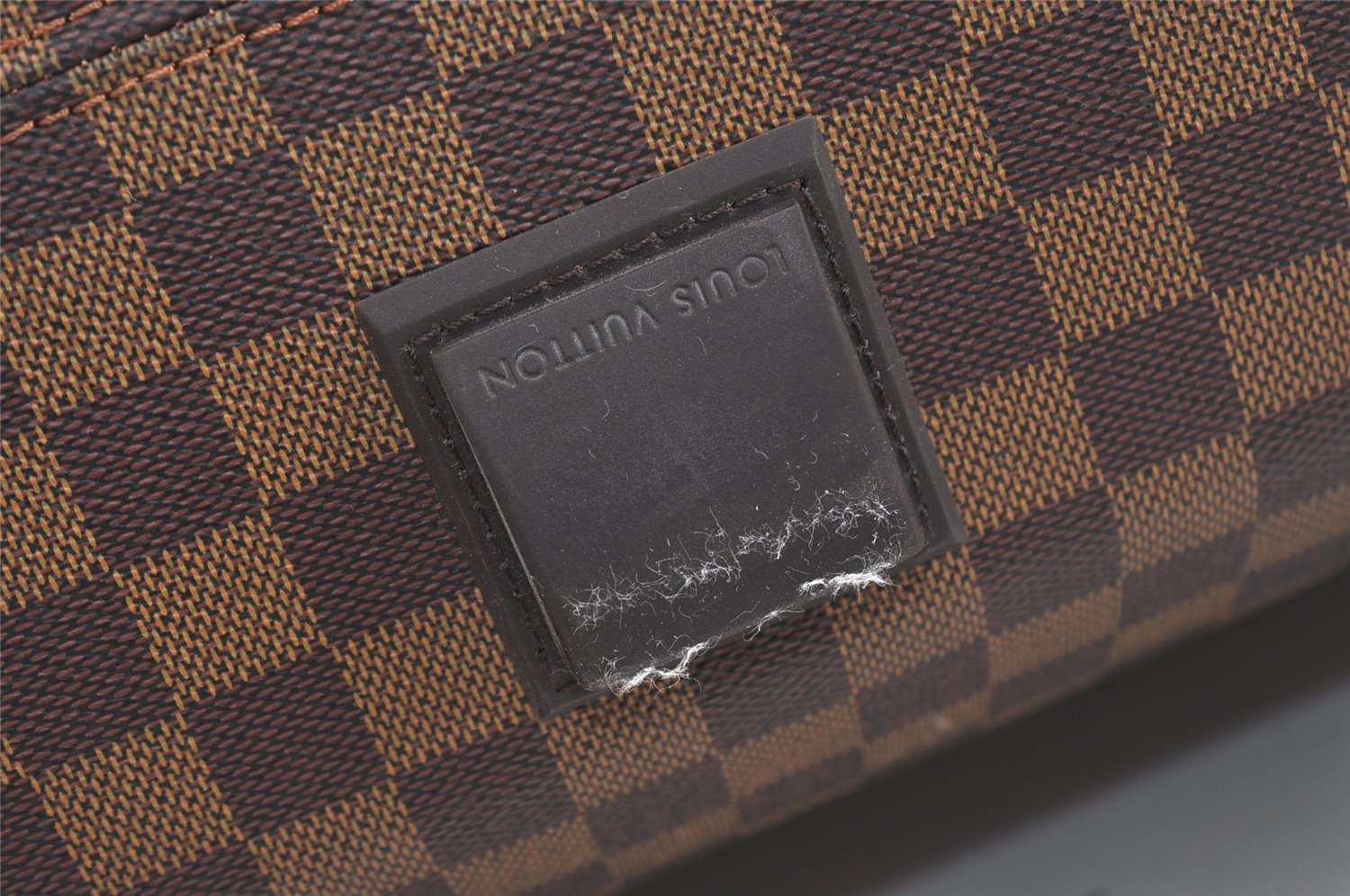 Authentic Louis Vuitton Damier Nolita GM Travel Boston Bag N41451 LV 4624J