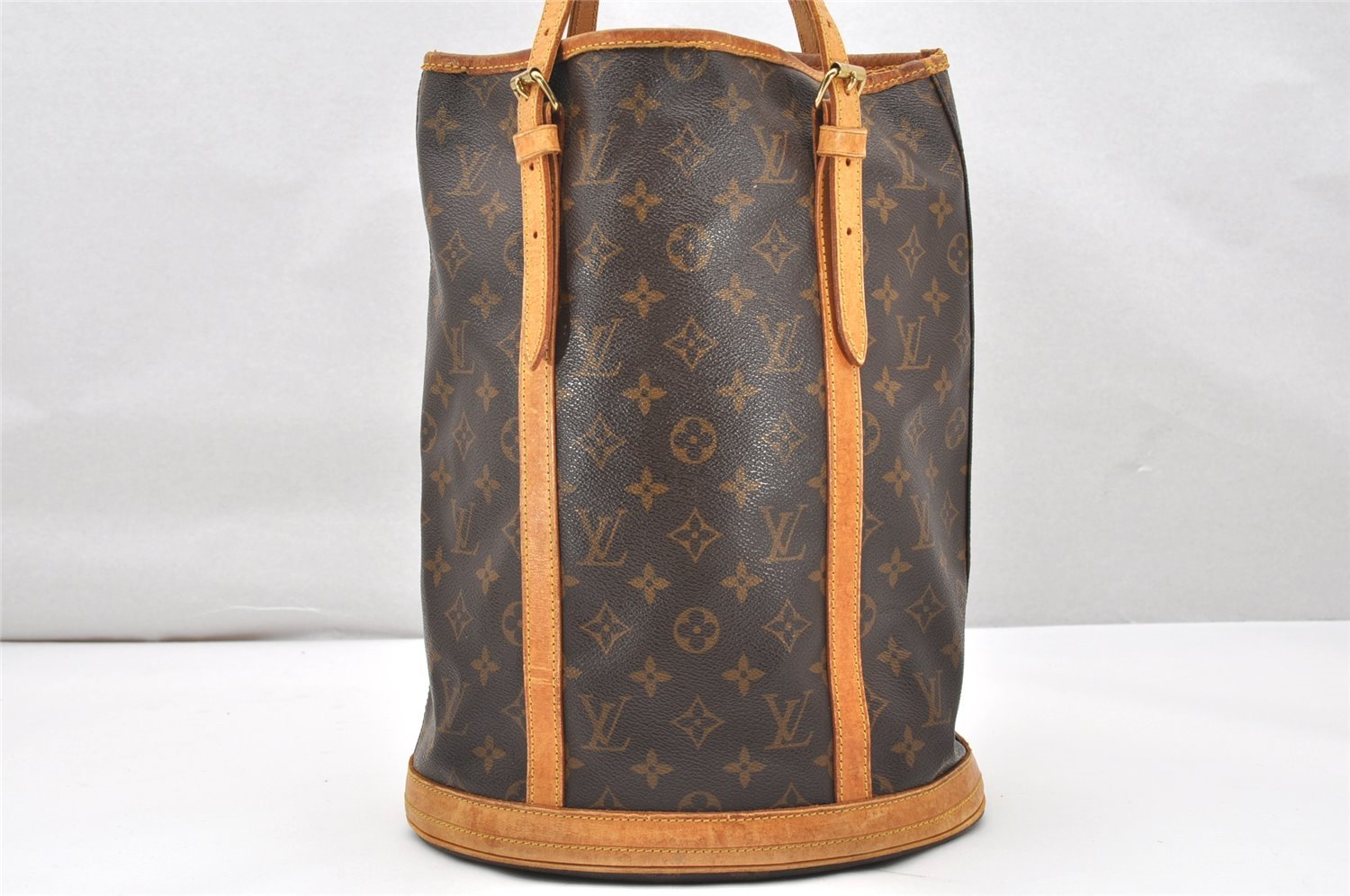 Authentic Louis Vuitton Monogram Bucket GM Shoulder Tote Bag M42236 Junk 4624K