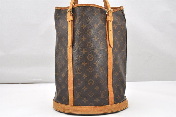 Authentic Louis Vuitton Monogram Bucket GM Shoulder Tote Bag M42236 Junk 4624K