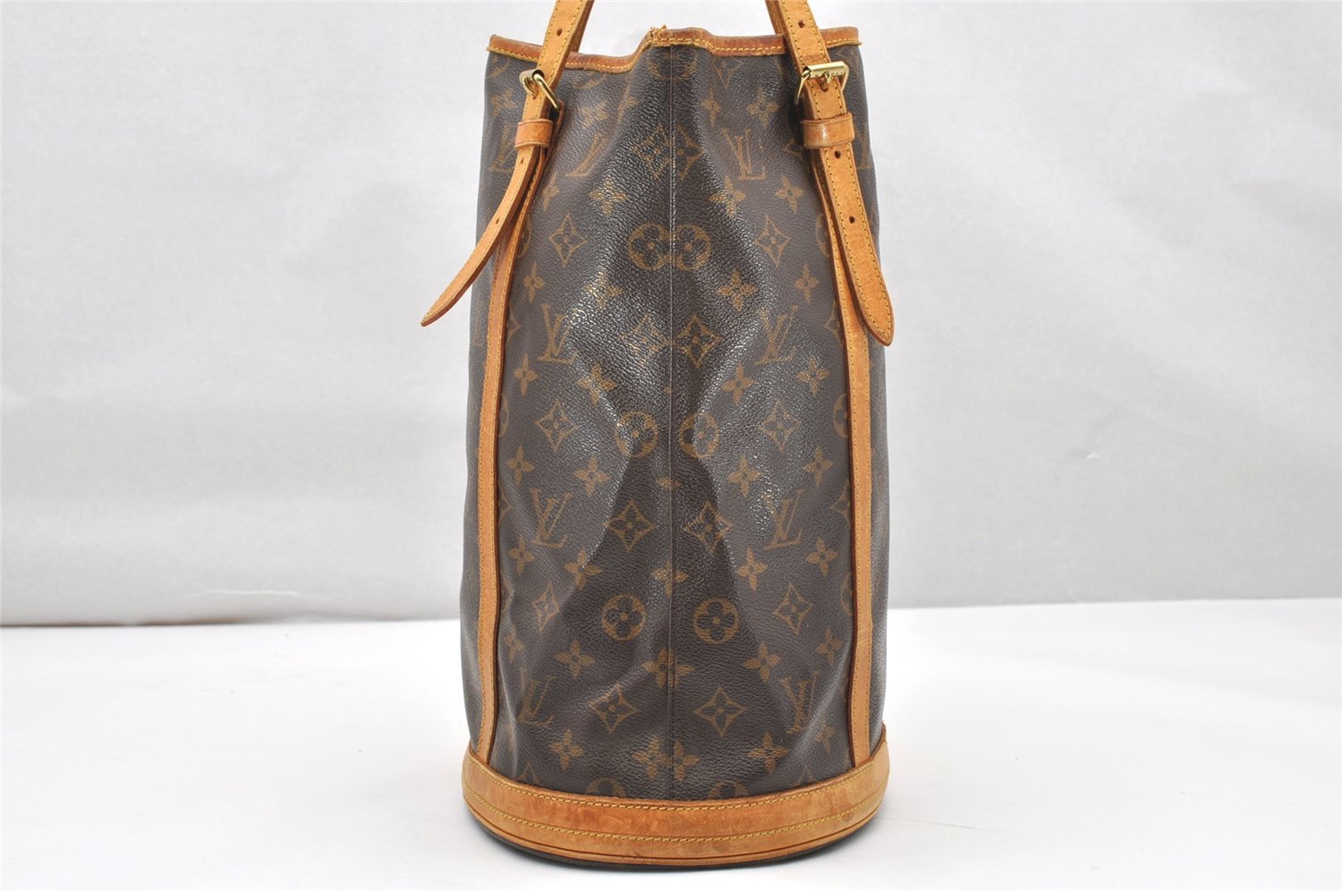 Authentic Louis Vuitton Monogram Bucket GM Shoulder Tote Bag M42236 Junk 4624K