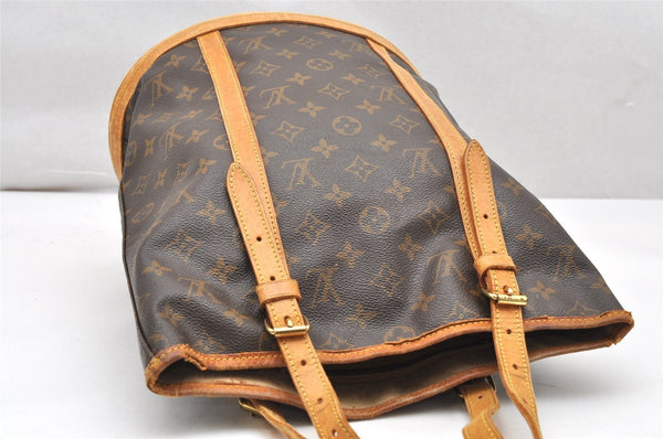 Authentic Louis Vuitton Monogram Bucket GM Shoulder Tote Bag M42236 Junk 4624K