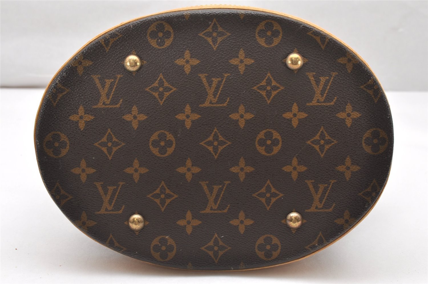 Authentic Louis Vuitton Monogram Bucket GM Shoulder Tote Bag M42236 Junk 4624K
