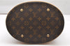 Authentic Louis Vuitton Monogram Bucket GM Shoulder Tote Bag M42236 Junk 4624K