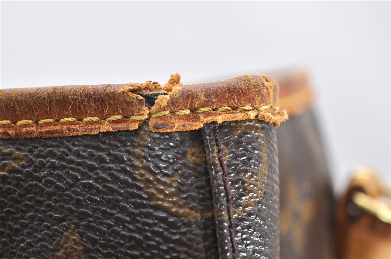 Authentic Louis Vuitton Monogram Bucket GM Shoulder Tote Bag M42236 Junk 4624K