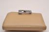 Authentic GUCCI Vintage Bifold Wallet Purse Leather Beige 4625J