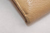 Authentic GUCCI Vintage Bifold Wallet Purse Leather Beige 4625J
