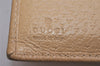 Authentic GUCCI Vintage Bifold Wallet Purse Leather Beige 4625J