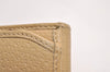 Authentic GUCCI Vintage Bifold Wallet Purse Leather Beige 4625J