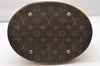 Authentic Louis Vuitton Monogram Bucket GM Shoulder Tote Bag M42236 Junk 4625K