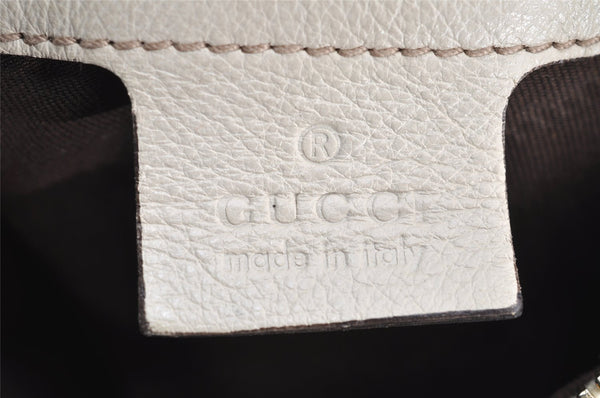 Authentic GUCCI 2Way Hand Boston Bag Purse GG Canvas Leather 189893 Brown 4626I