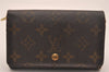 Auth Louis Vuitton Monogram Porte Monnaie Billets Tresor Wallet M61730 LV 4626J