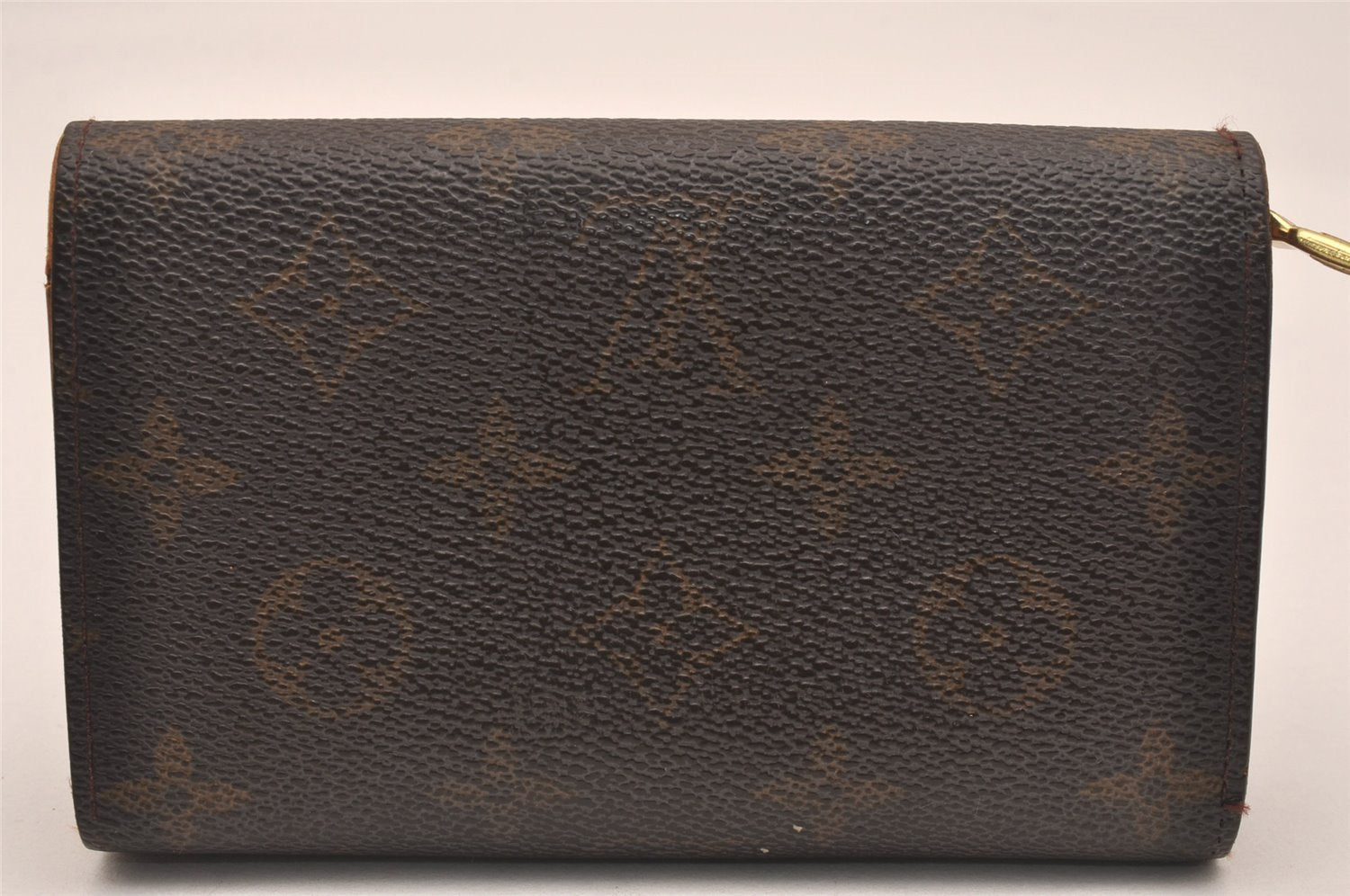 Auth Louis Vuitton Monogram Porte Monnaie Billets Tresor Wallet M61730 LV 4626J