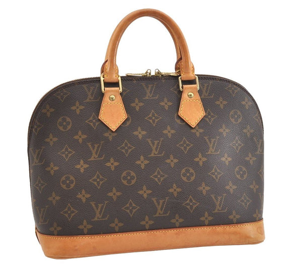 Authentic Louis Vuitton Monogram Alma Hand Bag Purse M51130 LV 4627J