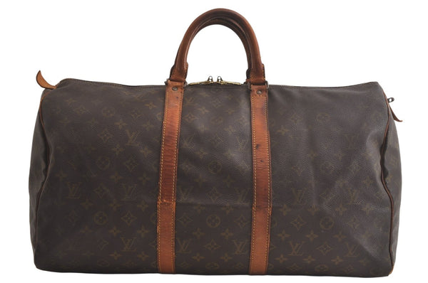 Authentic Louis Vuitton Monogram Keepall 50 Travel Boston Bag Old Model LV 4627K