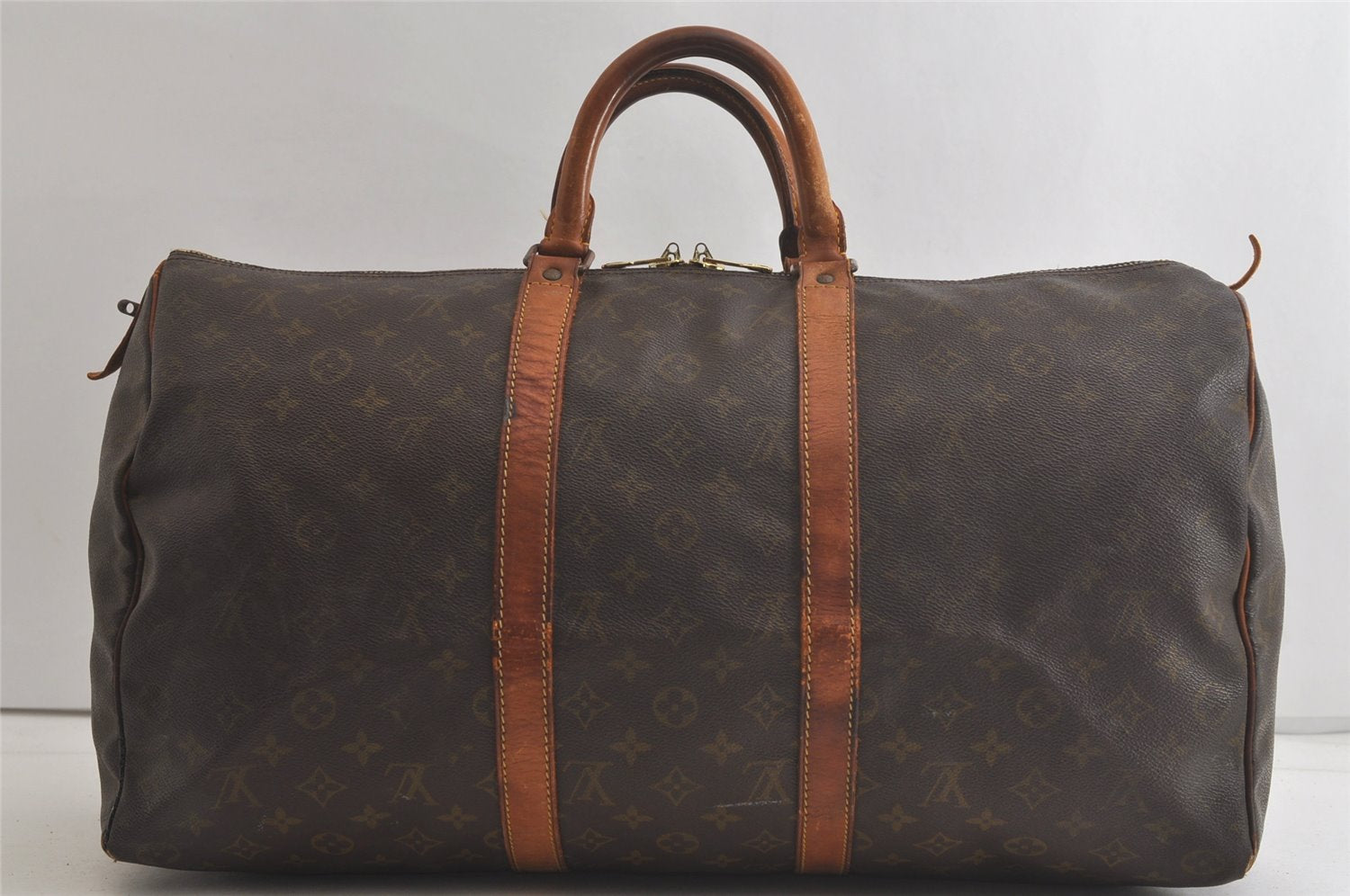 Authentic Louis Vuitton Monogram Keepall 50 Travel Boston Bag Old Model LV 4627K