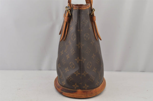 Authentic Louis Vuitton Monogram Bucket PM Shoulder Tote Bag M42238 Junk 4628J