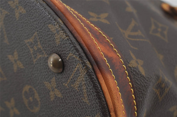 Authentic Louis Vuitton Monogram Bucket PM Shoulder Tote Bag M42238 Junk 4628J