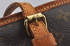 Authentic Louis Vuitton Monogram Bucket PM Shoulder Tote Bag M42238 Junk 4628J